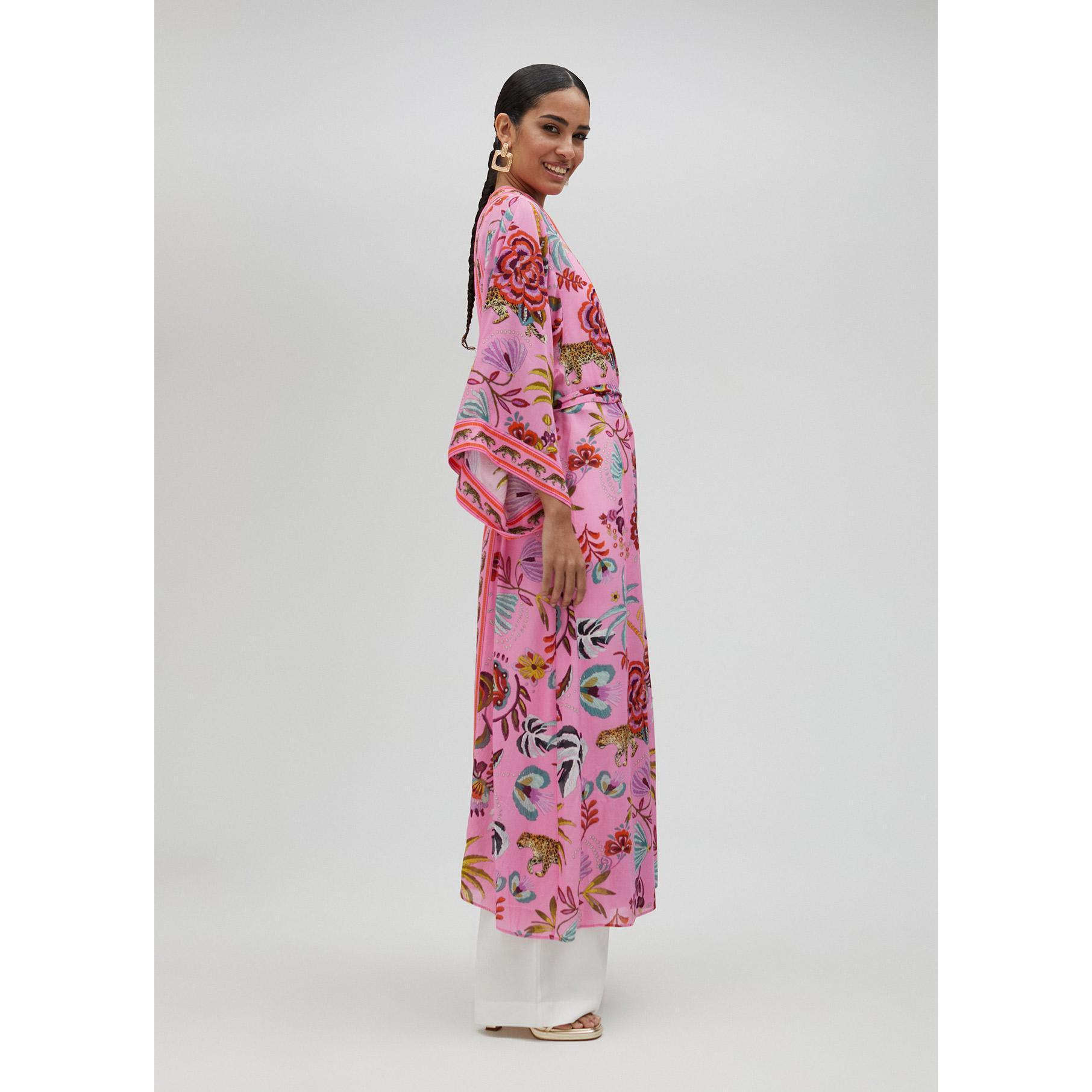 Kimono lungo tropicale