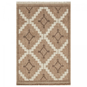 Tapis extérieur tissé kilim rectangle TEBI