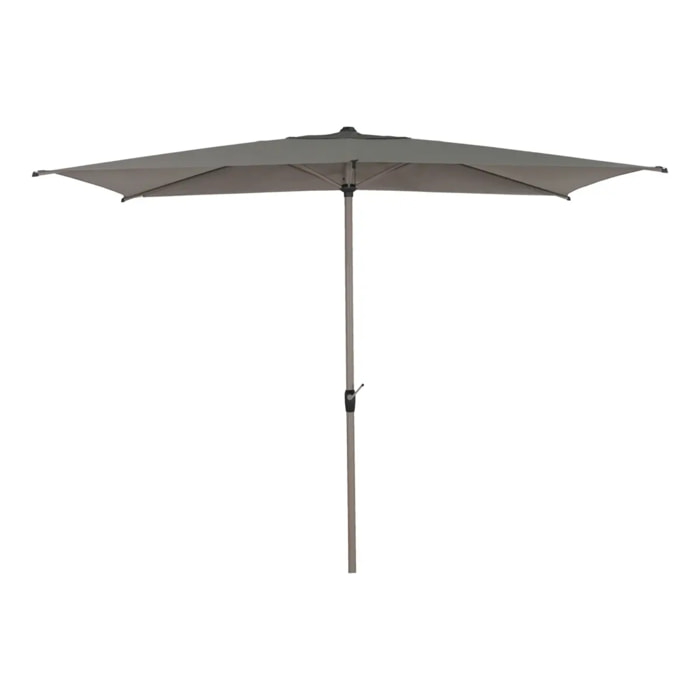 Parasol droit rectangulaire inclinable Loompa 3x2m café