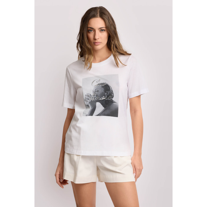 Kocca - T-shirt con stampa fotografica Donna, Stampa, Girocollo