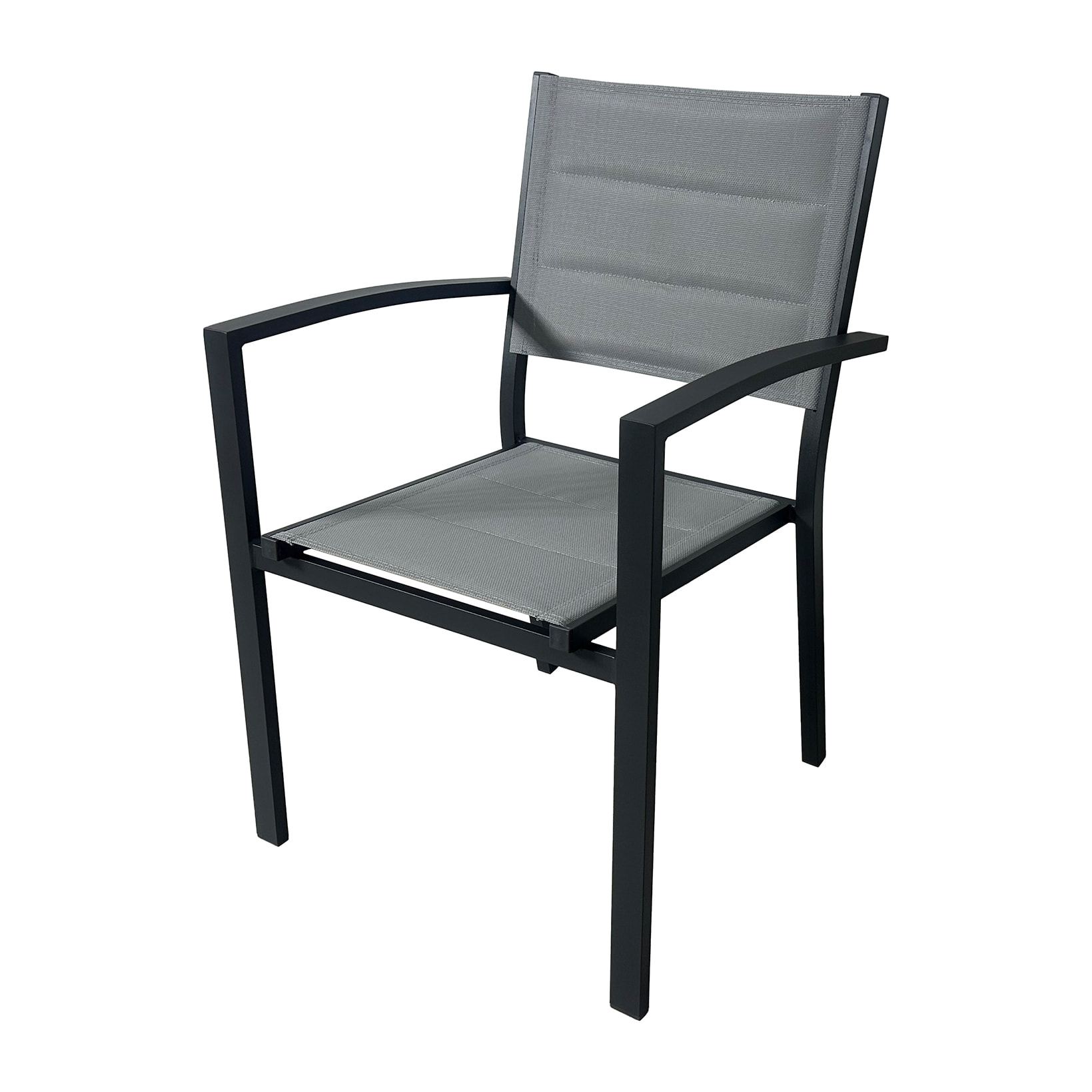 Set 2 Sillas de exterior – Aluminio y textilene blanco