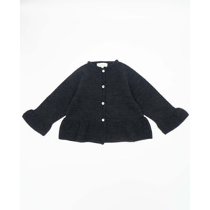 Chaqueta marengo con volante