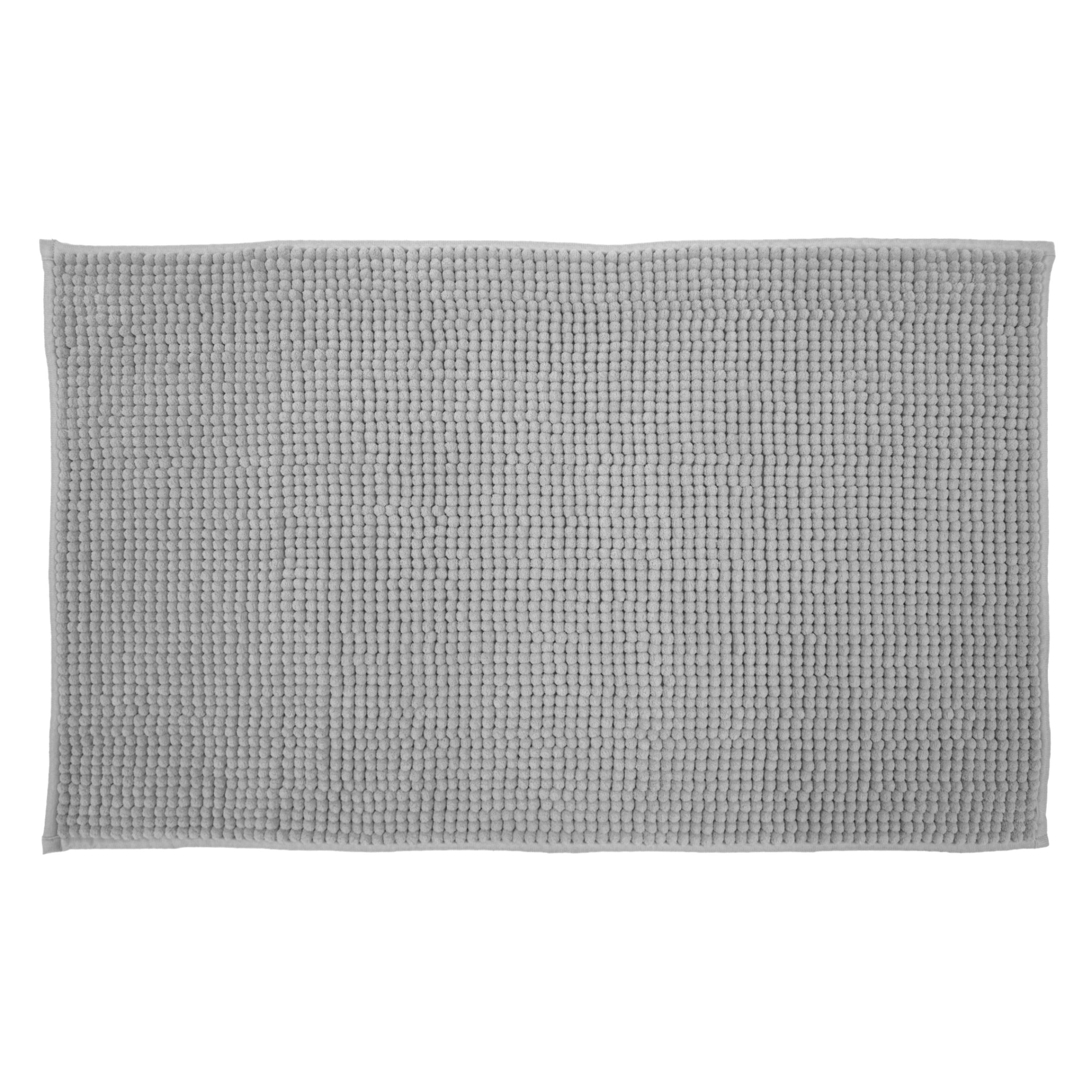 TAPPETO BAGNO SCENDI DOCCIA 40X60 CM 100% POLIESTERE GRIGIO