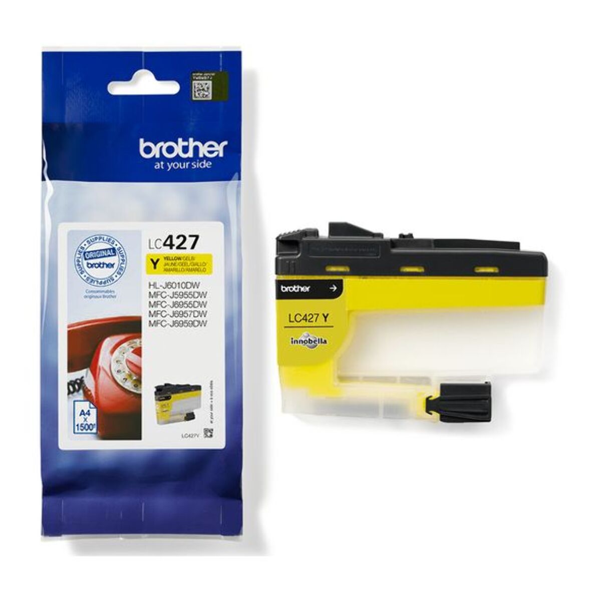 Cartouche d'encre BROTHER Originale LC427 Jaune (Yellow) Standard - LC427Y