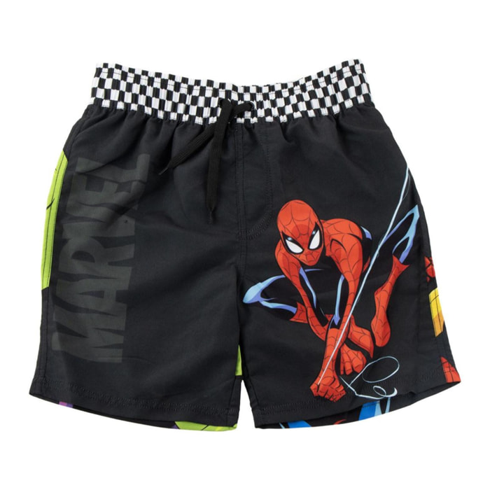 Bermuda Baño Marvel - Color Negro