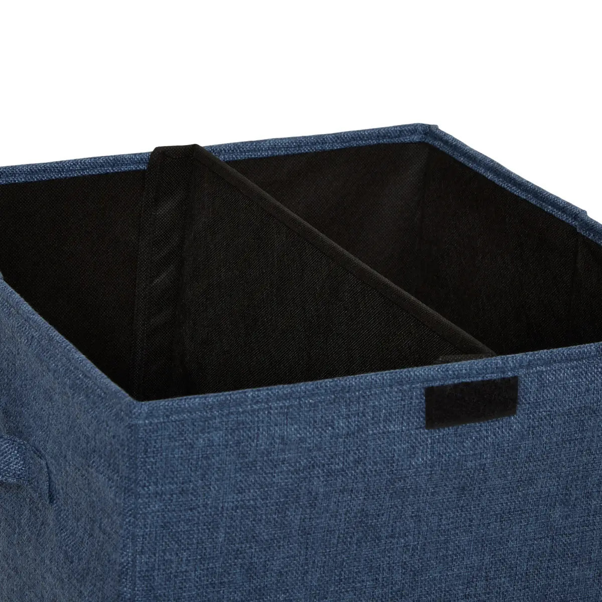 Corbeille à linge Colorama rectangulaire pliable 74L bleu