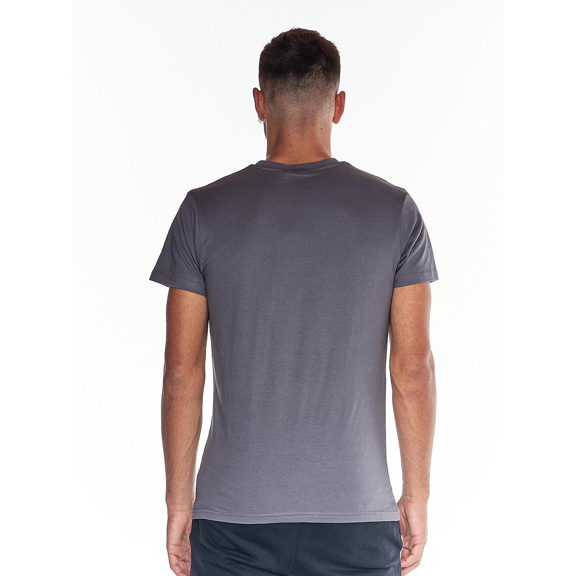 Camiseta de hombre de manga corta con logo perfilado