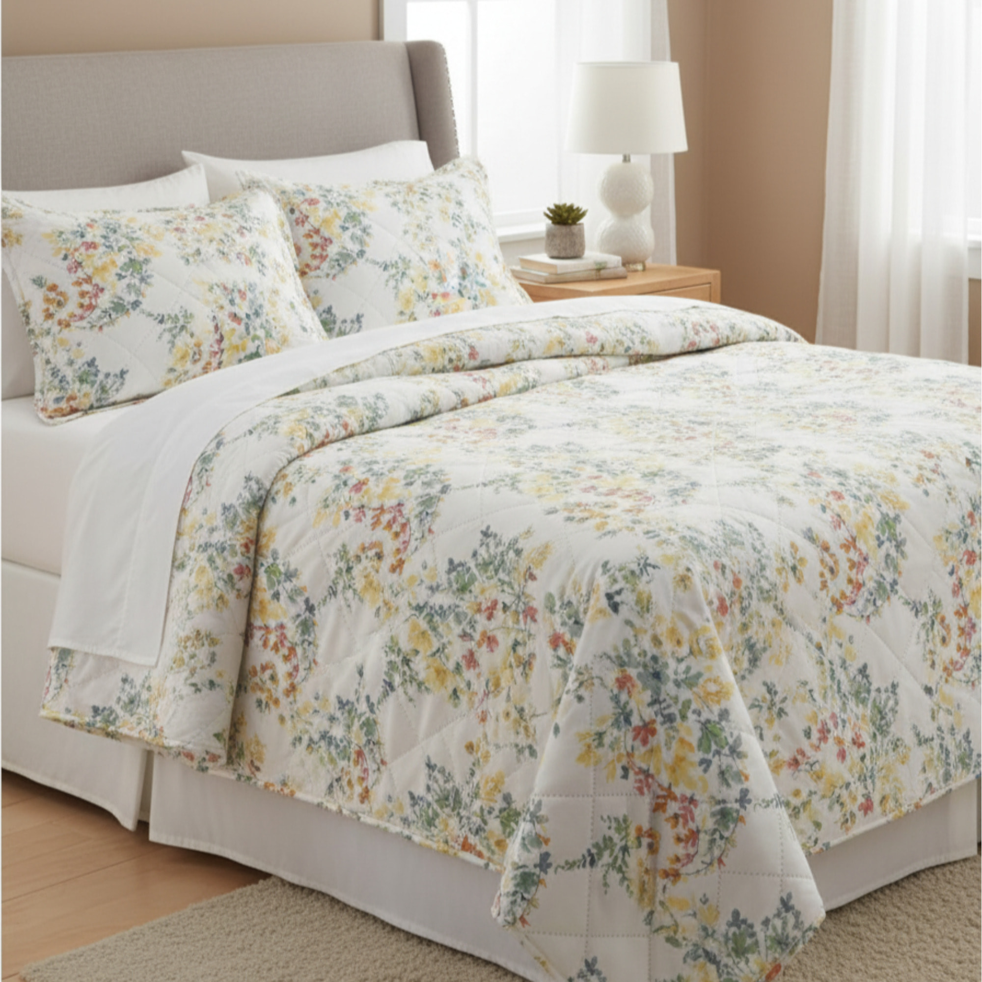 TESS HOME COLLECTION Trapuntino Matrimoniale Double Face in Microfibra Bouquet