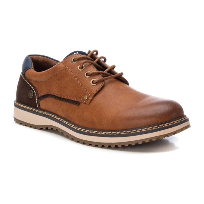 Zapato blucher/derby camel