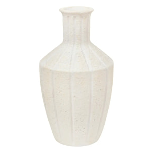 Vase antique "Nolwi" céramique blanc H48cm