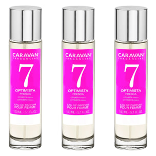 Caravan fragancias set de 3 frascos perfume de mujer nº7, de 150 ml
