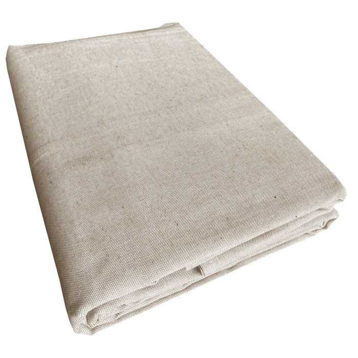 Copriletto copritutto tinto in filo tinta unita beige