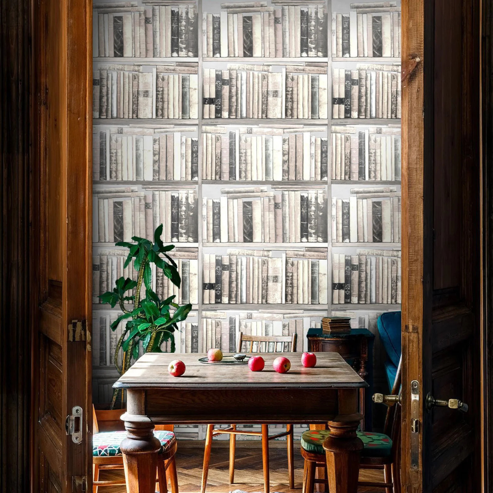 Carta da Parati Libri Bianchi