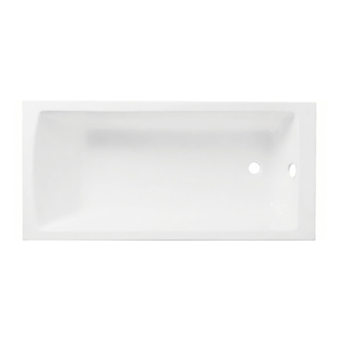 Baignoire rectangulaire Neon avec pied 170x75cm Blanc