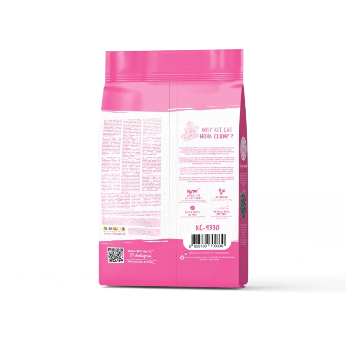 Pack 2x Kit Cat Arena Eco Nova Pack Ahorro - Strawberry 7 L Arena para gatos