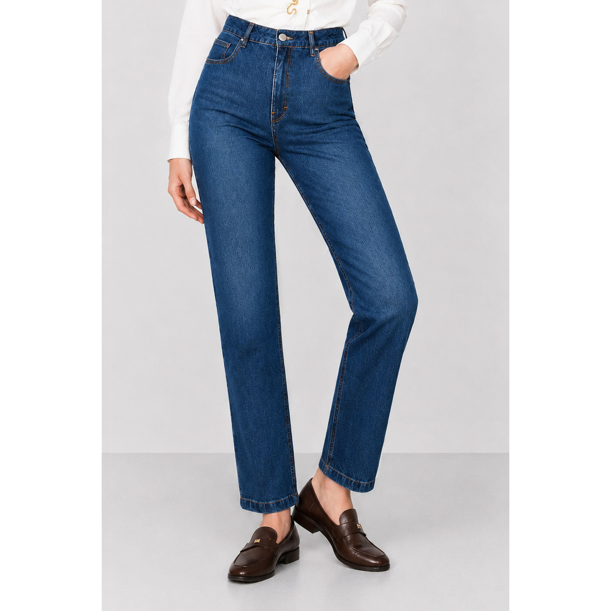 Kocca - Jeans da donna 5 tasche a vita alta e gamba dritta Donna