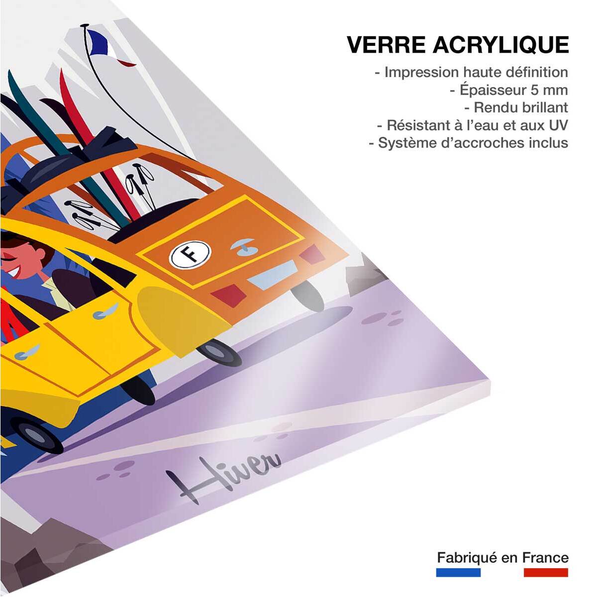 Tableau  sur la route des alpes Tableau plexiglas