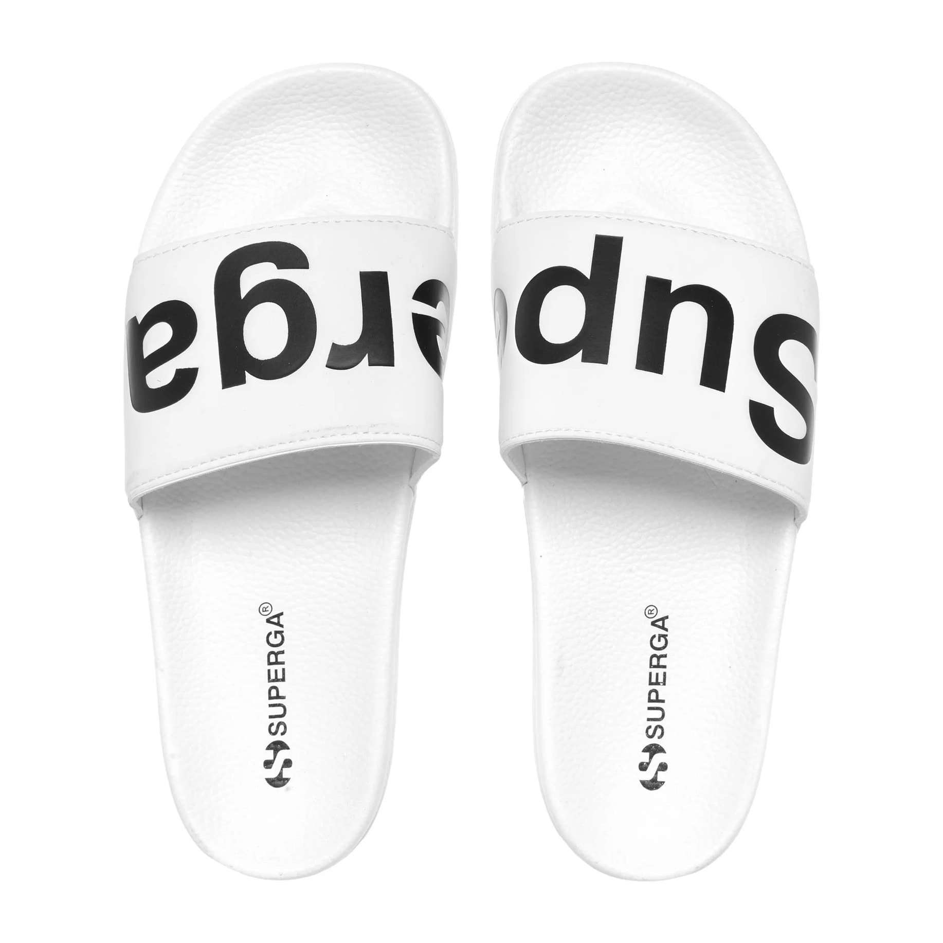Superga - Slippers Uomo Donna Bianco - 1908 Slides Polysoft