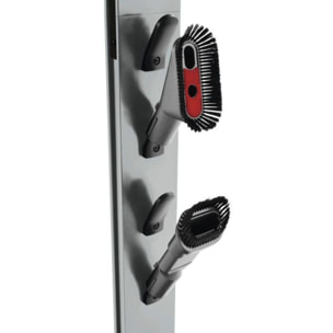 Support de rangement XAVAX Mural fixation universelle aspirateur balai argent