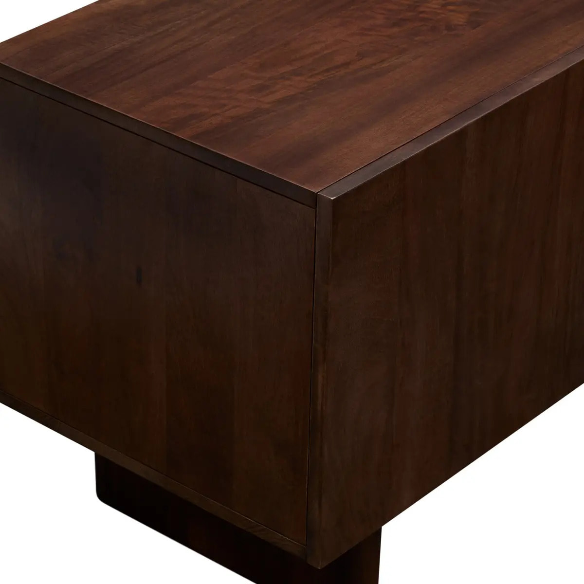 Meuble TV 2 portes 2 niches Nyero 40x147cm marron