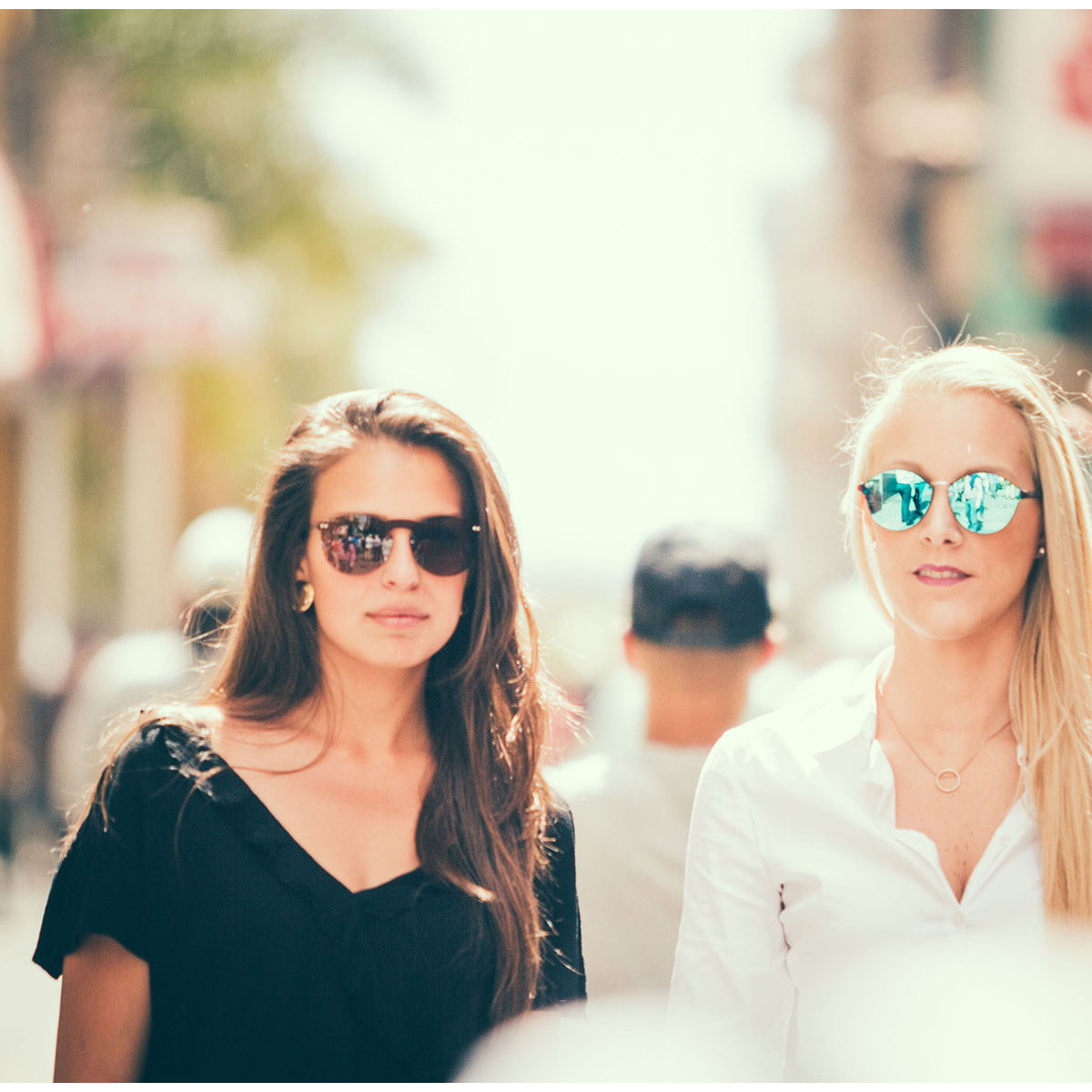 Gafas de sol OCEAN BERLIN - Plana marrón con patillas metálicas doradas