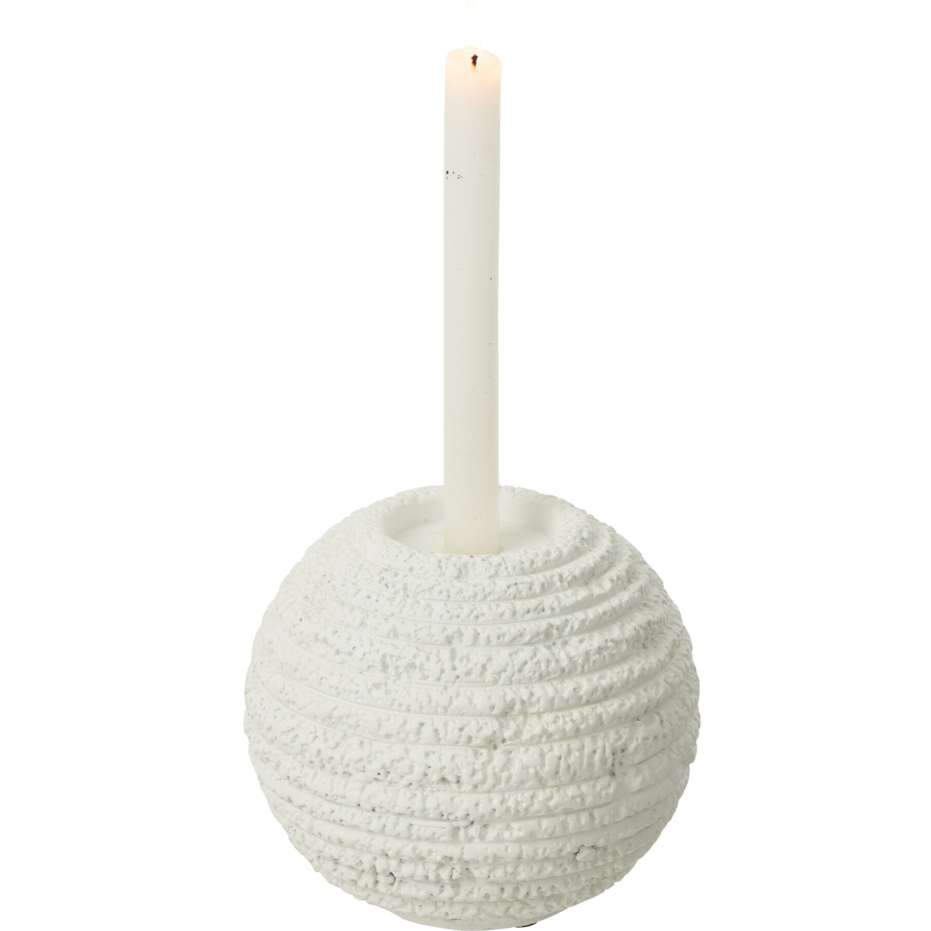 J-Line chandelier Creta Rond - ciment - blanc - large