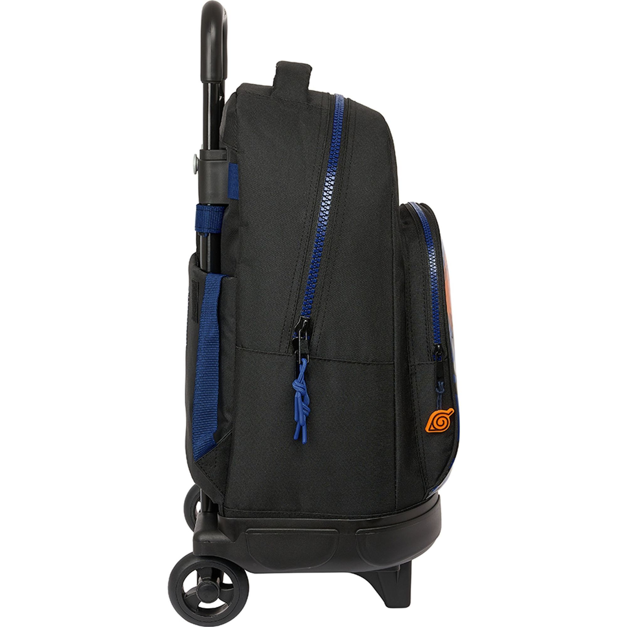 Mochila gde. c/ruedas compact extraible naruto "ninja"