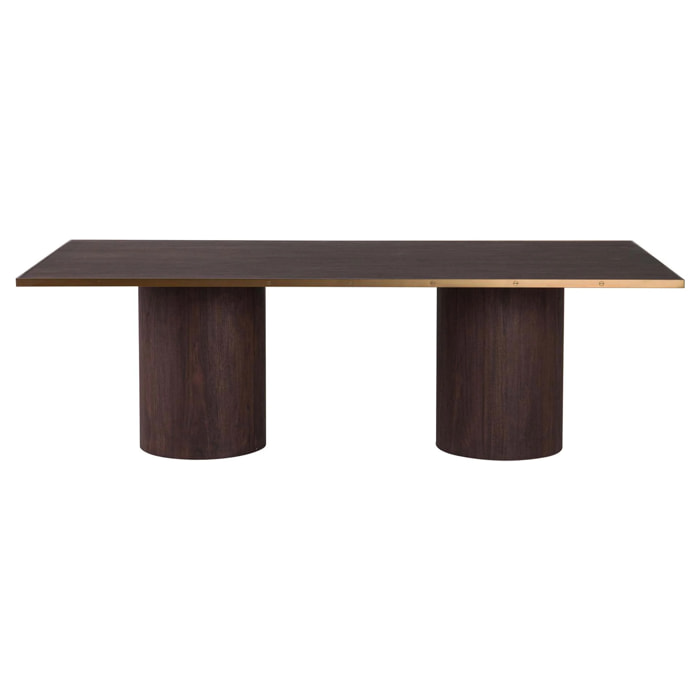 Mesa Comedor Mdf Acero Inoxidable Noblesse 240x120x76cm
