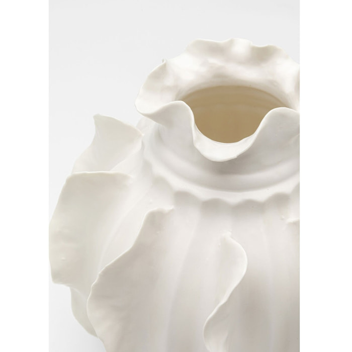 Vase Viento 23cm blanc Kare Design