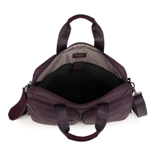 Maletín Gabol Pause con compartimento para portátil de 15.6" color burdeos