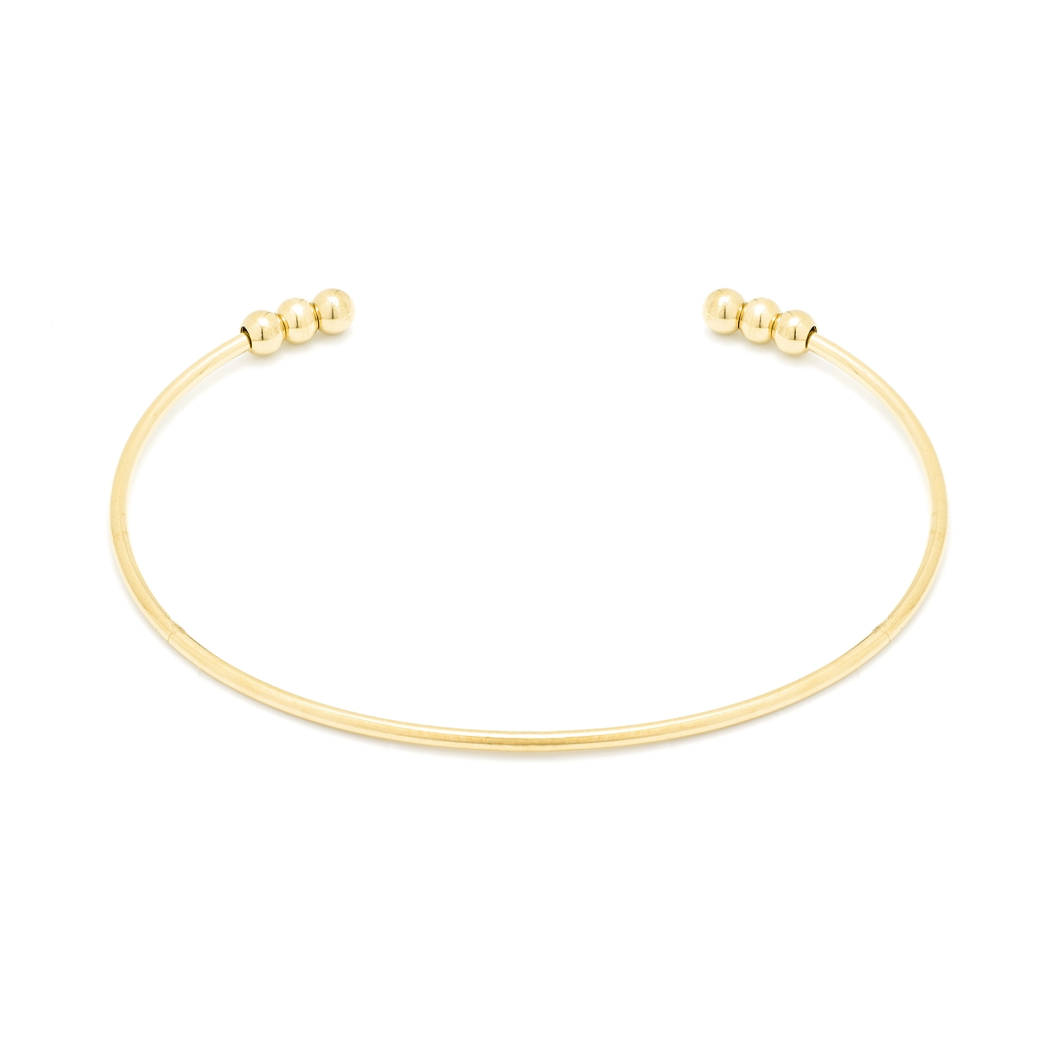 Pulsera acabada en oro amarillo de 18K