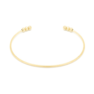 Pulsera acabada en oro amarillo de 18K