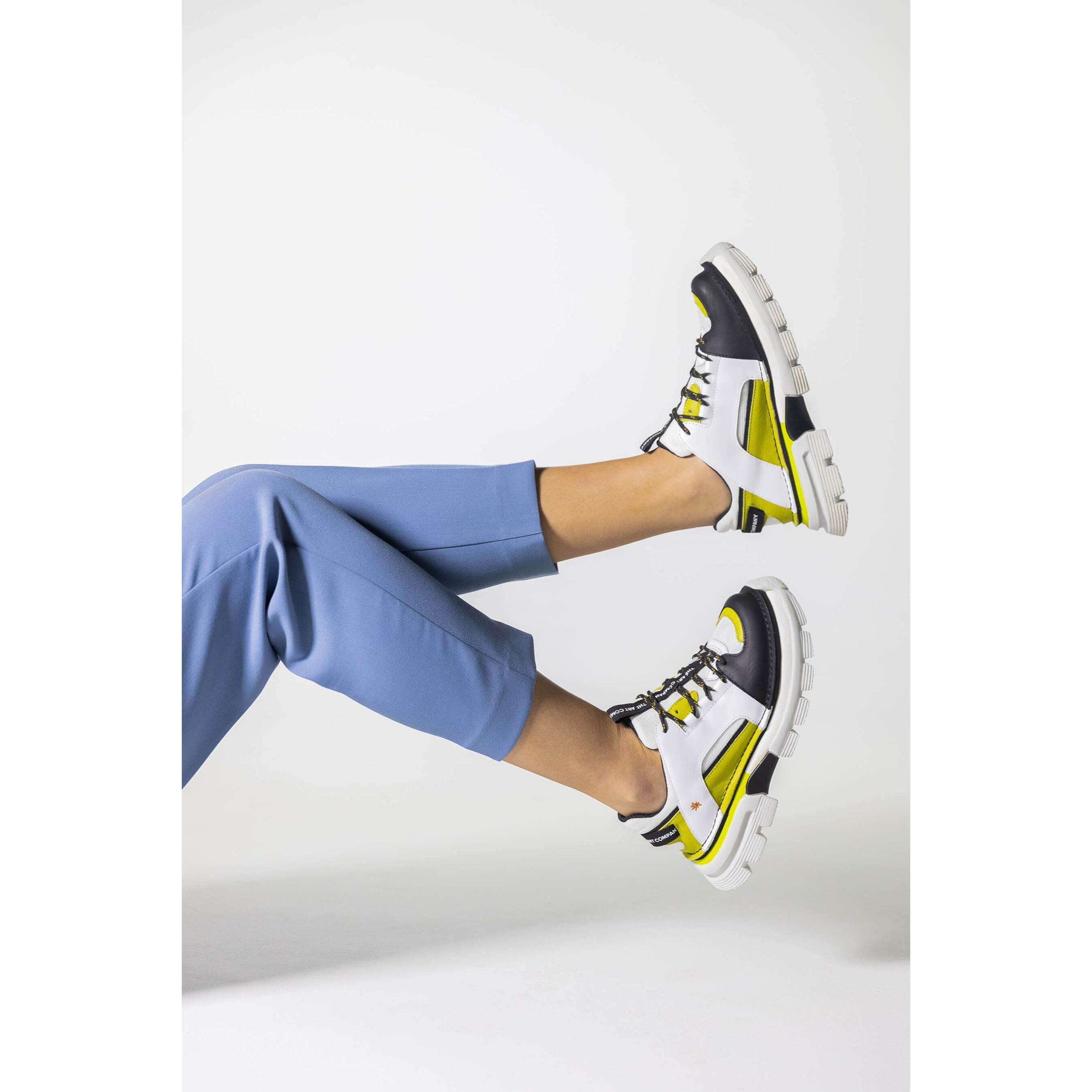 Zapatos 1650 MULTI LEATHER GREY-YELLOW / ART CORE 1 color Grey-yellow