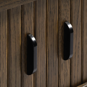 Buffet bois hêtre 3 portes amalfi 144x46cm