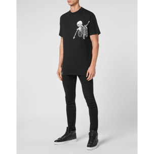 PHILIPP PLEIN T-Shirt Round Neck SKELETON