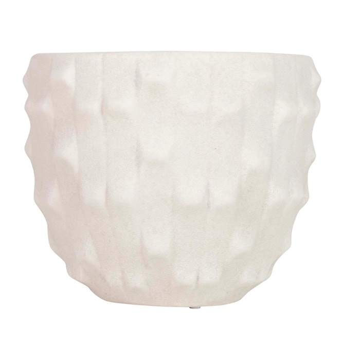 Macetero Cerámica Beige 26x26x23 Cm