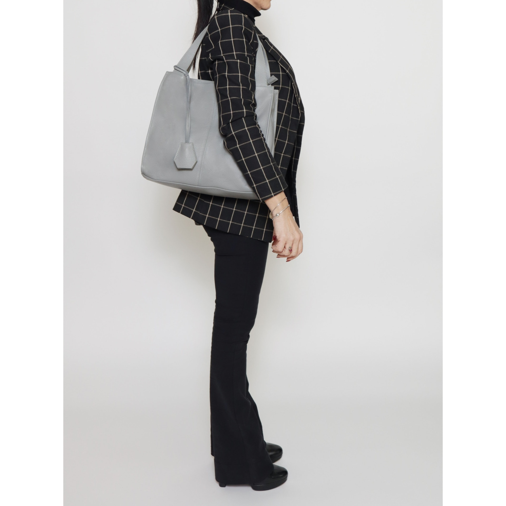 Borsa a spalla da donna - Modello Seraphina Ultra - Vera pelle - 34.0 x 32.0 x 11.0 cm