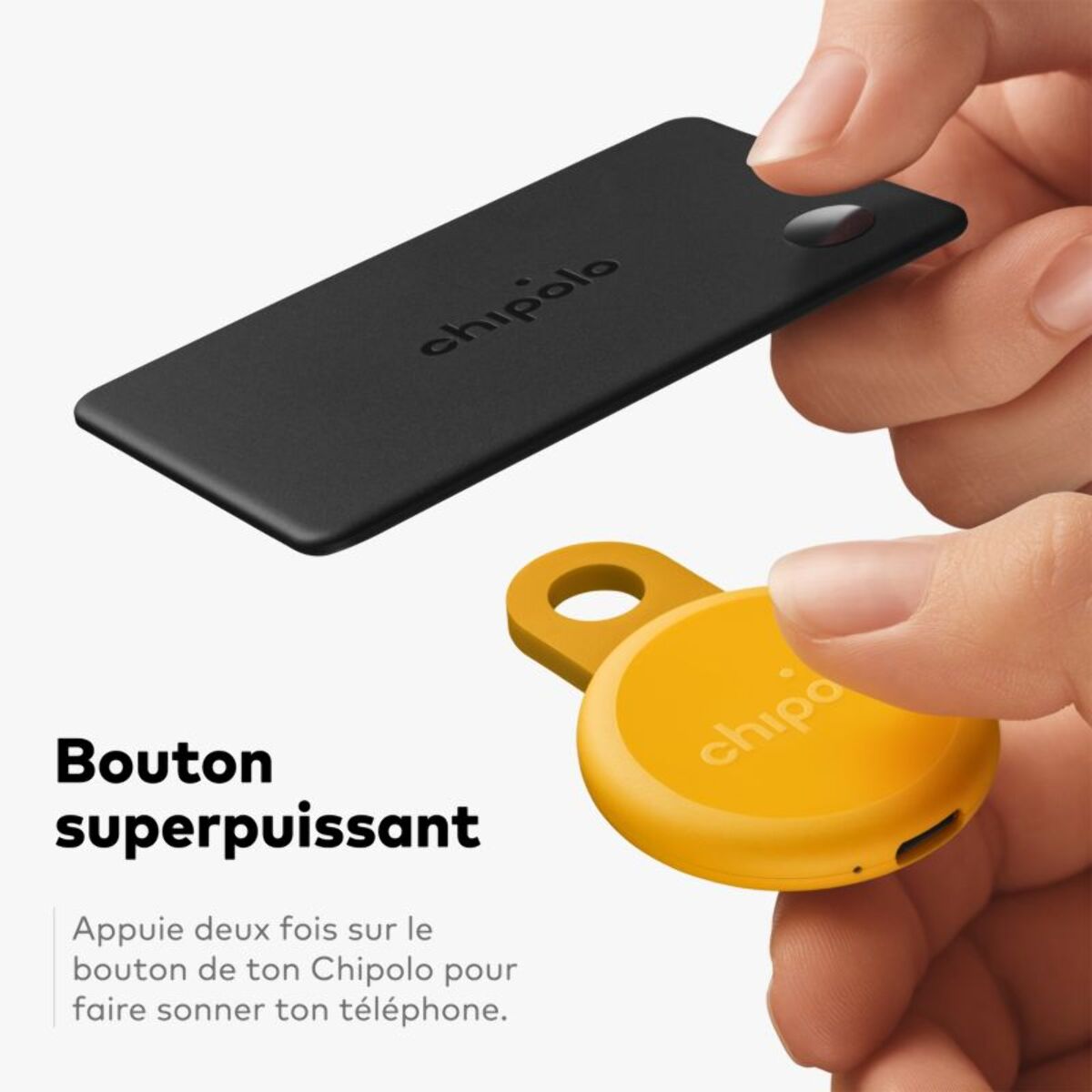 Tracker GPS CHIPOLO Loop x1 - carte x1 blanc