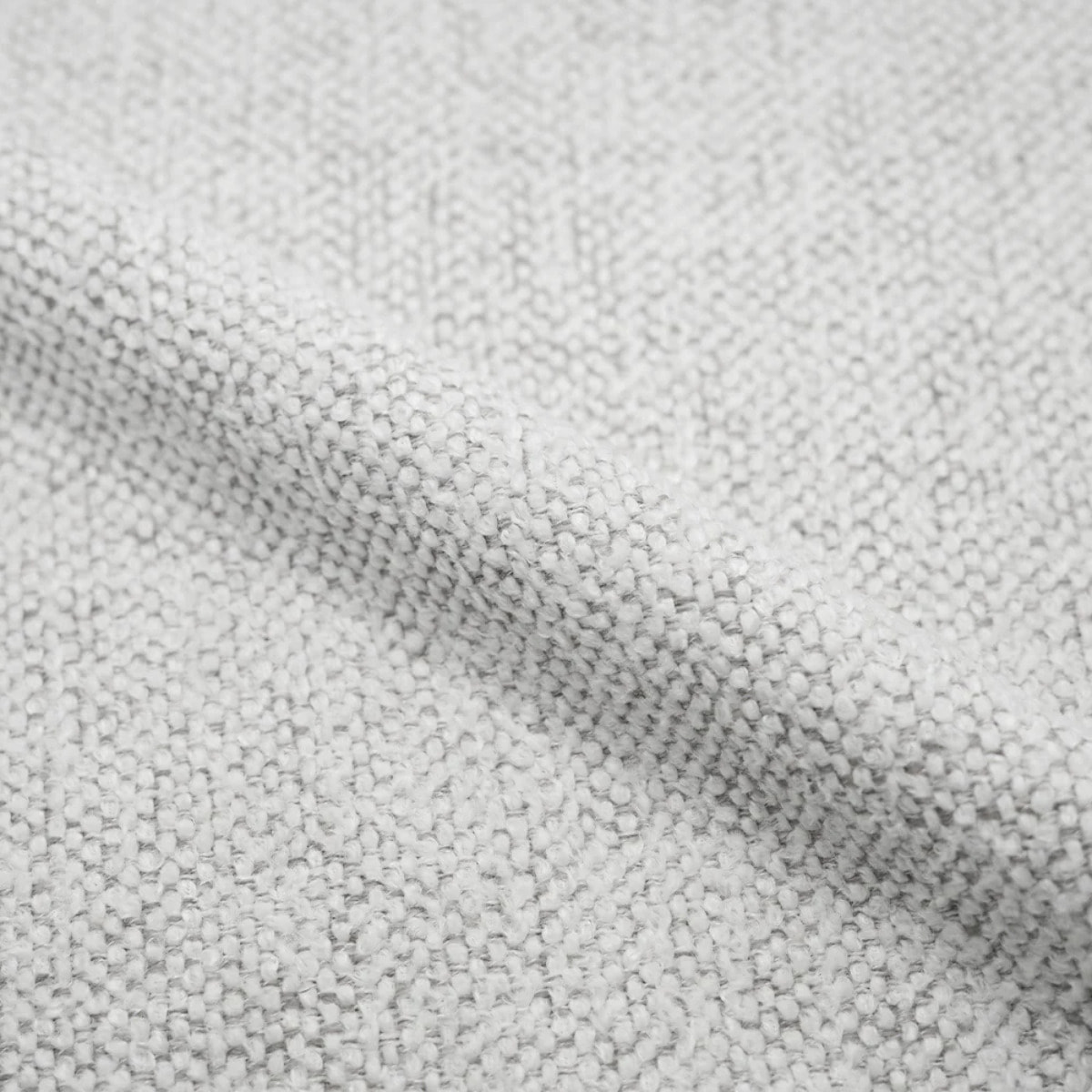 Lot de 2 chaises en tissu texturé greige, pieds en métal - Aura