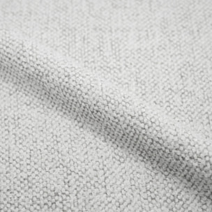 Lot de 2 chaises en tissu texturé greige, pieds en métal - Aura