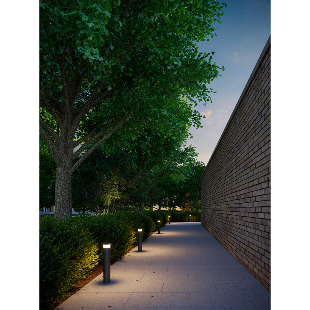 LEDS C4 Baliza Ip66 Dan Led 8.9.,W Sw 3000-4000K On-Off Gris Urbano 439Lm