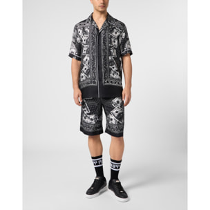 PHILIPP PLEIN Bowling Shorts Skull Dollar