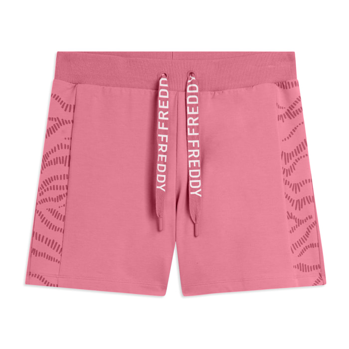 Pantaloni Shorts con Motivo Grafico e Logo FREDDY
