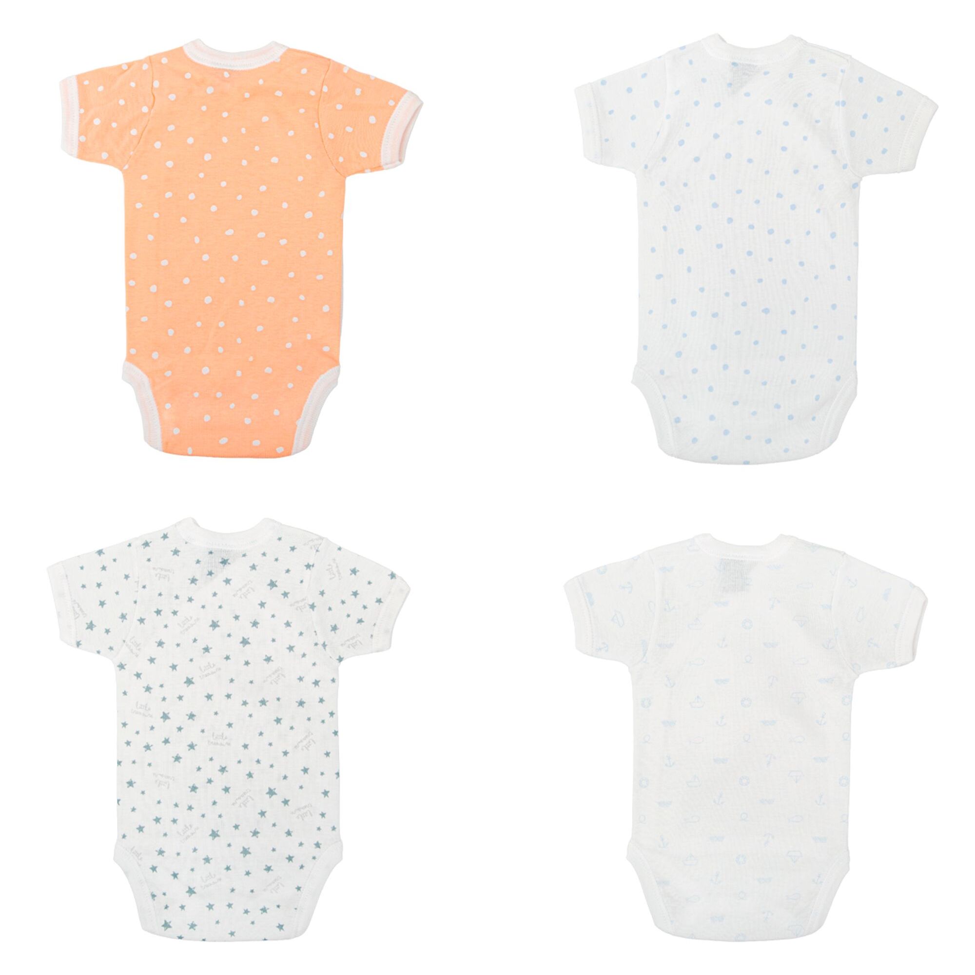 Pack 4 Body Cruzado Manga Corta