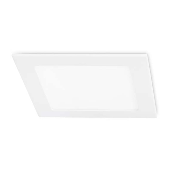 Easy square downlight cuadrado con luz led blanco frío 6000K en color blanco