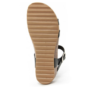 Sandalo flat Donna colore Nero