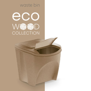 Set de 4 cubos de basura papelera reciclaje, antracita eco, volumen 4x25l
