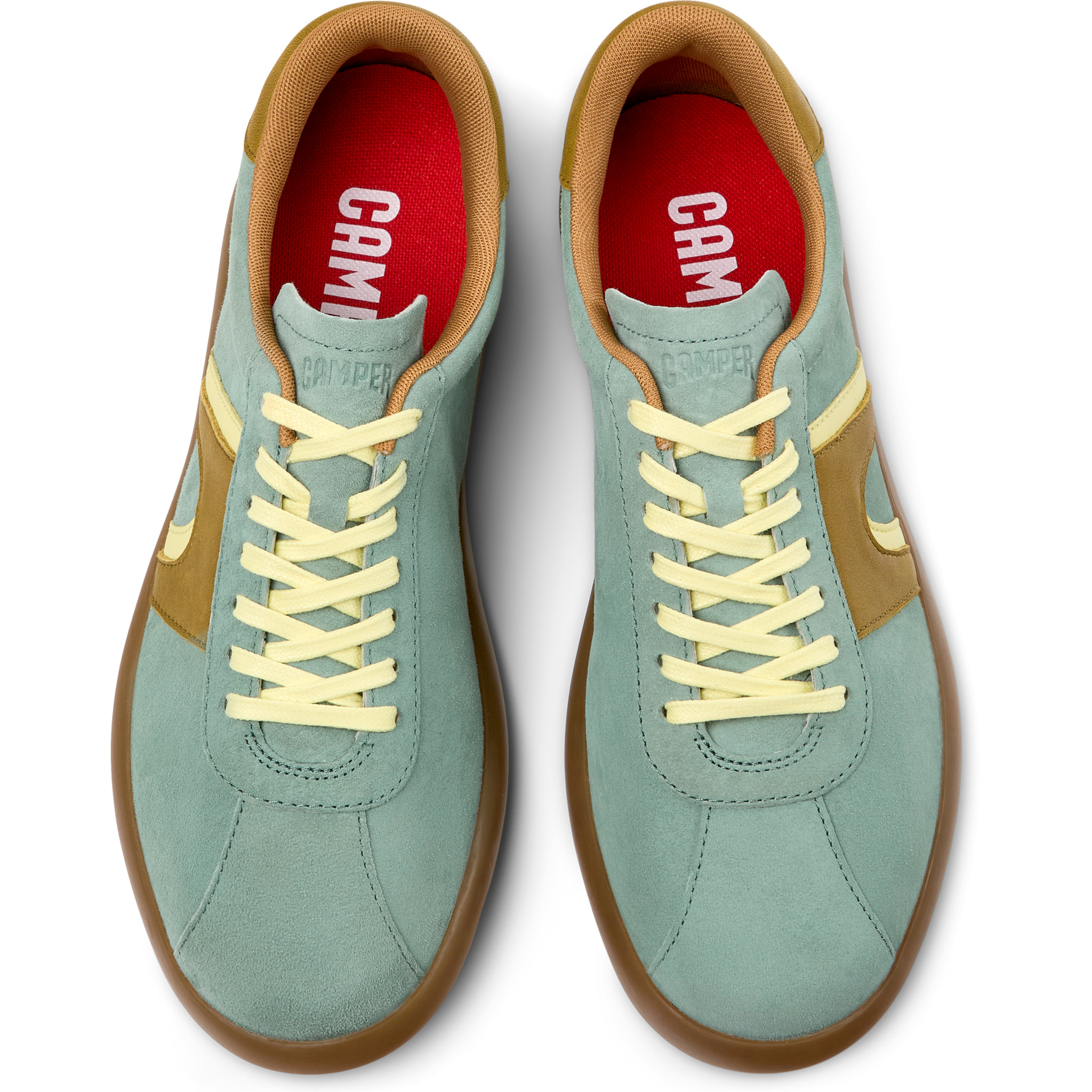 Sneakers - CAMPER Pelotas Soller - Verde - Pelle nabuk