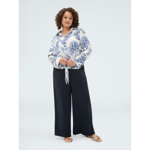 Fiorella Rubino - Pantaloni palazzo in jersey - Blu