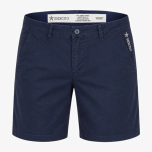 Bermuda Esercito in cotone blu uomo